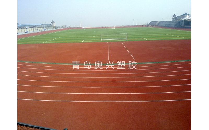 青州技師學(xué)院塑膠跑道案例